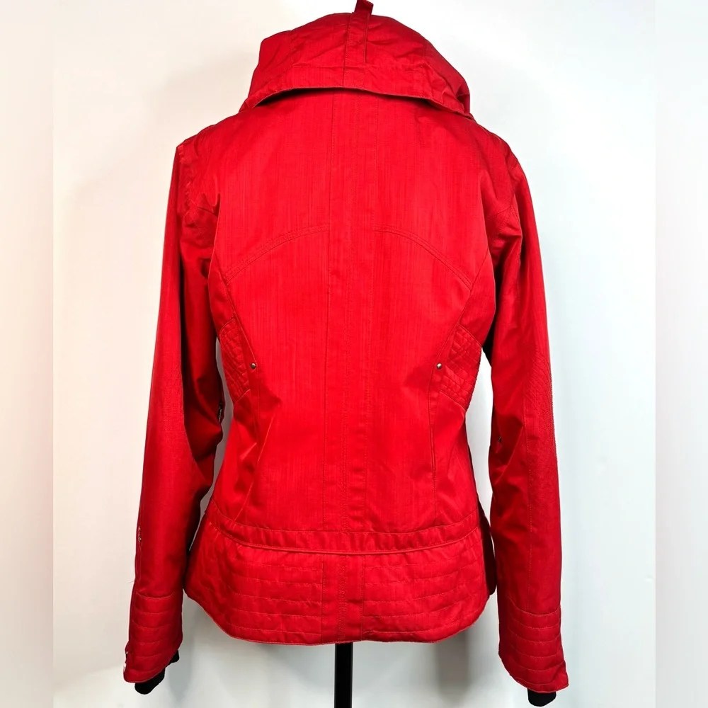 Vintage Ski Jacket Obermeyer Thinsulate Red Hooded Warm Snow Winter‎ Sports Coat